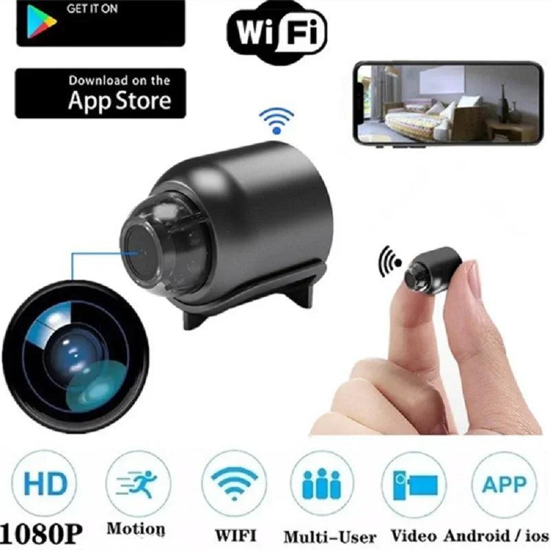 Indoor HD Mini Camera WiFi Baby Monitor - WELLQHOME
