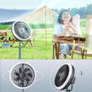 12000mAh Camping Fan Rechargeable Desktop Portable Circulator - WELLQHOME