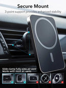 15W Magnetic Wireless Car Charger Mount Adsorbable Phone For iPhone - WELLQHOME