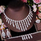 4Pcs Long Dangle Drop Tassel Cubic Zirconia Bridal Jewelry Set Luxury Dubai Nigerian CZ Wedding Costume Necklace