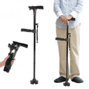 Collapsible Telescopic Elder Folding Cane - WELLQHOME