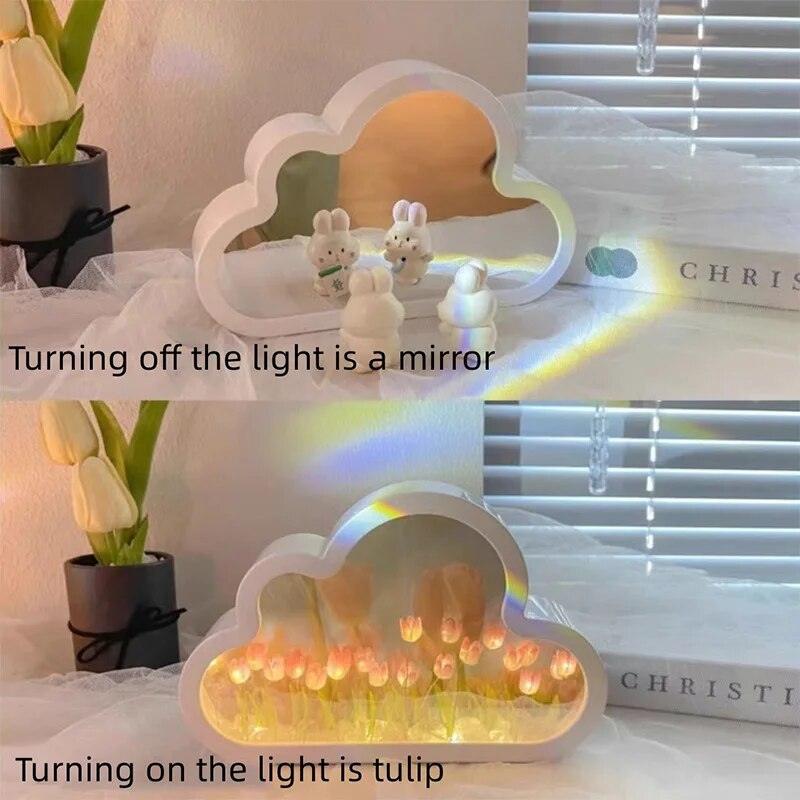 DIY Cloud Tulip LED Night Light - WELLQHOME