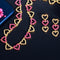 Romantic Love Heart Shape Chain Link Green Cubic Zirconia Women Party Costume Necklace Earrings Jewelry Sets - WELLQHOME