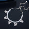 Shiny Cubic Zircon Butterfly Shape Ladies Jewelry Set New Designer Bridal Choker Necklace Earrings Bracelet Sets - WELLQHOME