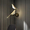 Modern LED Golden Bird Wall Lamp - WELLQHOME