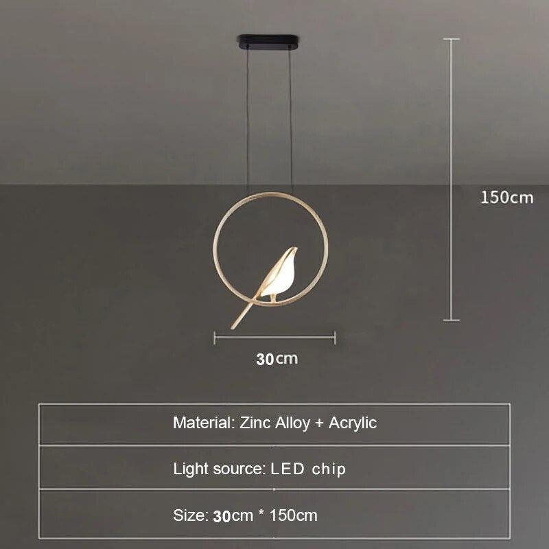 Modern LED Golden Bird Wall Lamp - WELLQHOME