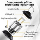 Portable Retro Tent Camping Light - WELLQHOME