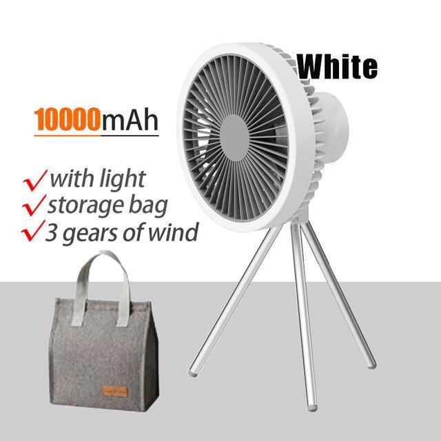 14000mAh Portable Camping Fan Rechargeable Desktop Circulator - WELLQHOME