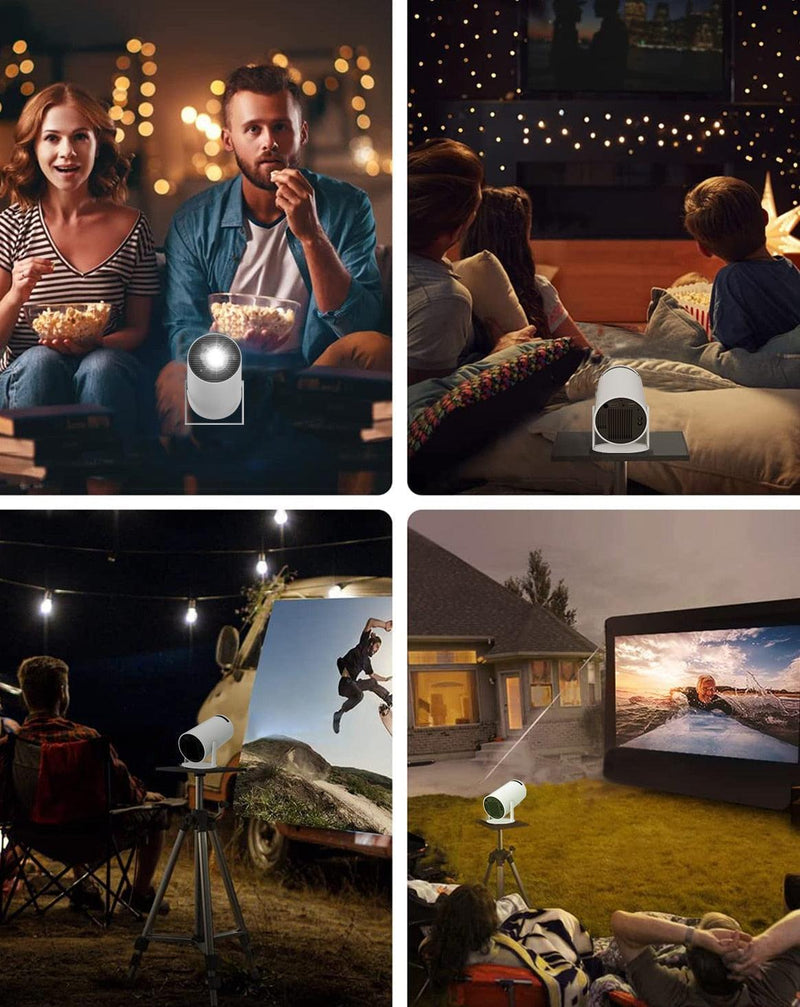 HY300 Smart Projector Android 11.0 MINI Portable 5G WIFI Home Cinema - WELLQHOME
