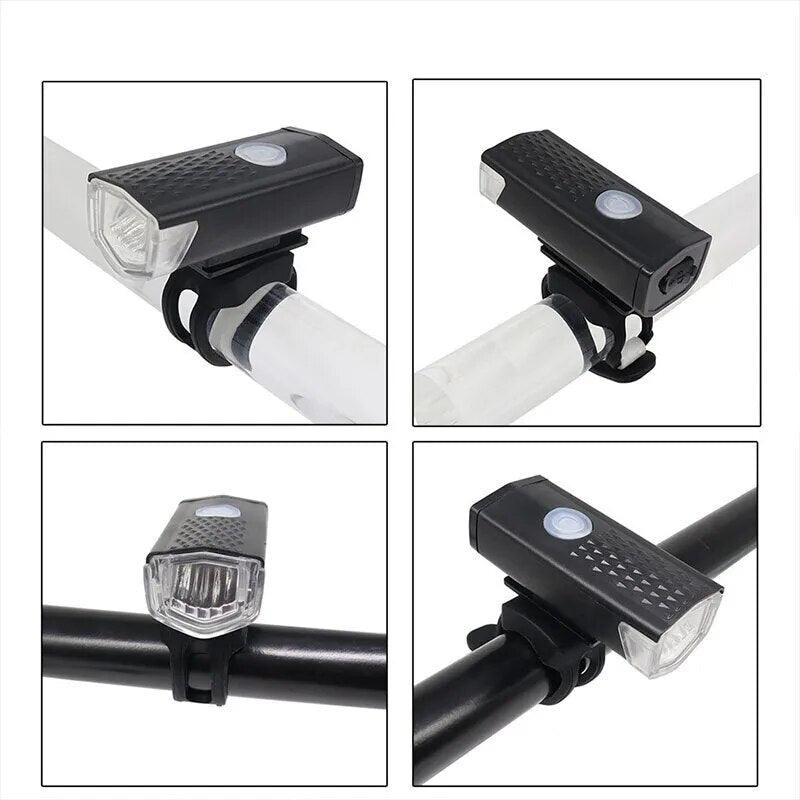 USB Rechargeable Bike Light Set - WELLQHOME