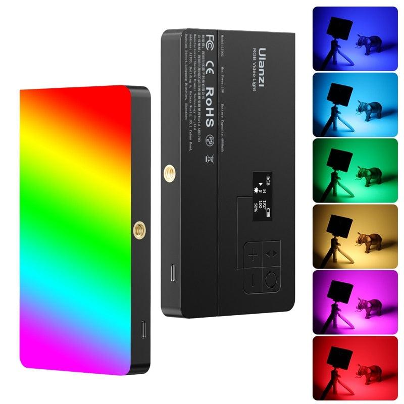 Full Color RGB Video Light 2500K-9000K LED Photography Lighting Dimmable Camera Light - WELLQHOME