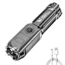 2-Core Outdoor Rechargeable Strong Bright Flashlight - WELLQHOME