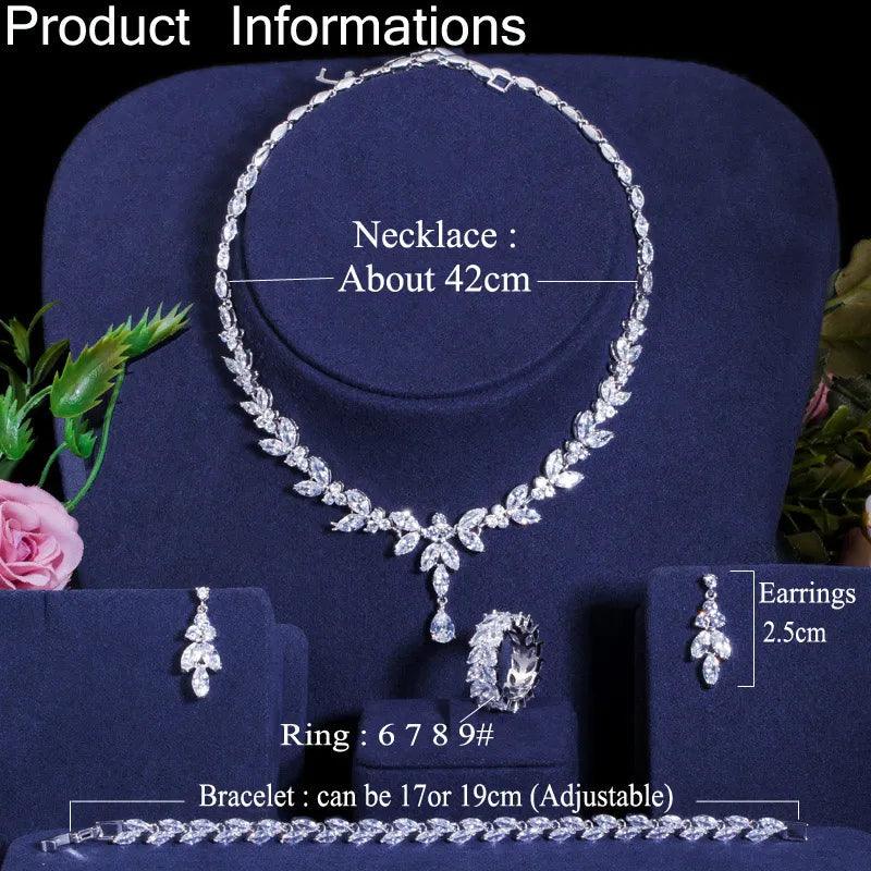 Bridal Wedding Jewelry Sets - WELLQHOME