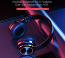 Bluetooth-compatible Wireless Music Headset RGB HD Call TF Card Earphone - WELLQHOME