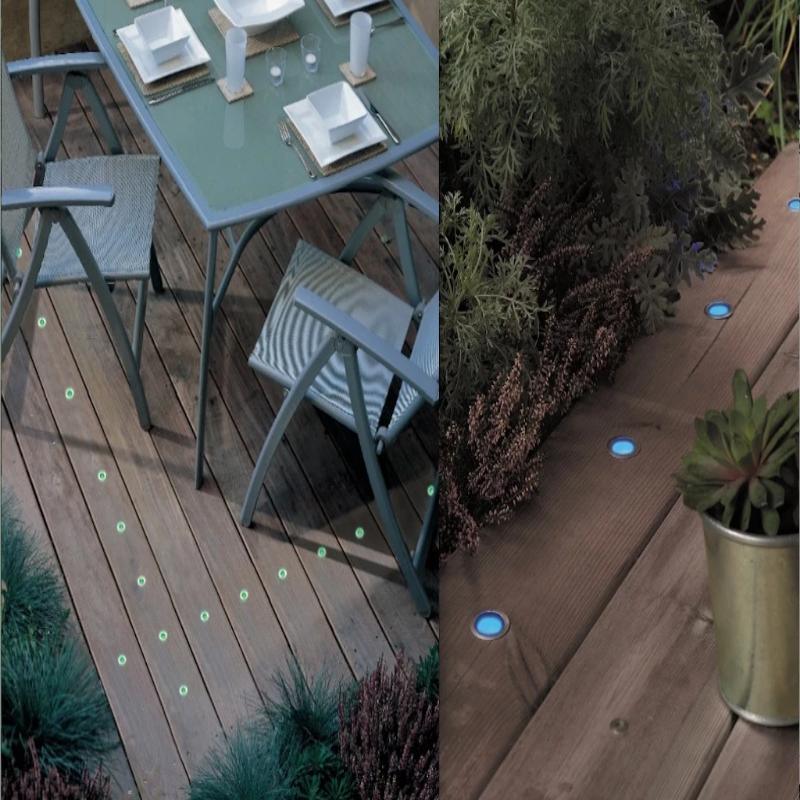 Colour Changing LED Patio with Recessed Light - WELLQHOME