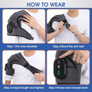 Electric Heating Vibration Shoulder Brace Support - WELLQHOME