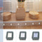 Kit of 6 square indoor LED 9mm thin wall/stair/floor lights - WELLQHOME
