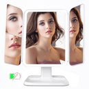 Makeup Mirror with 78 LED Lights 1x 2X 3X Magnification Lighted - WELLQHOME