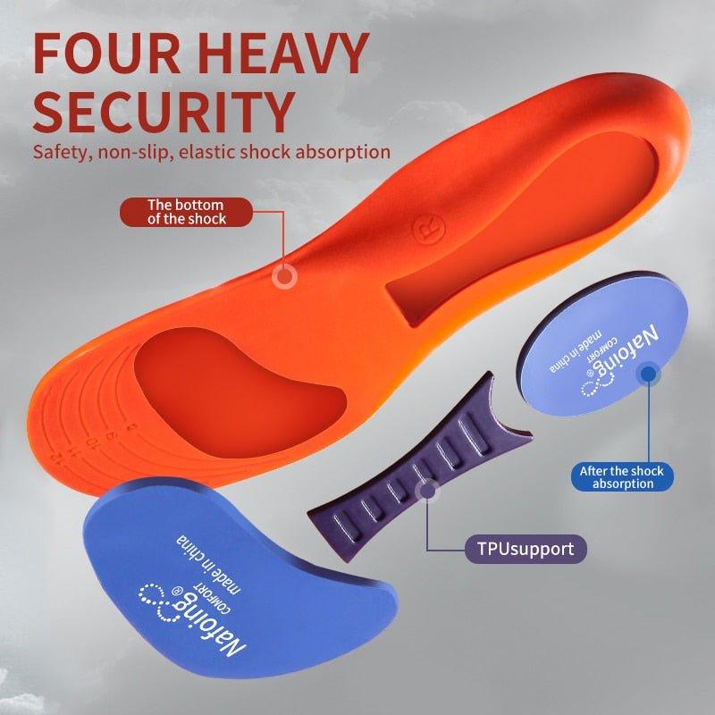 New Sports Elasticity Insoles For Shoes Sole Technology Shock Absorption Breathable Running Insoles For Feet Orthopedic insoles - WELLQHOME