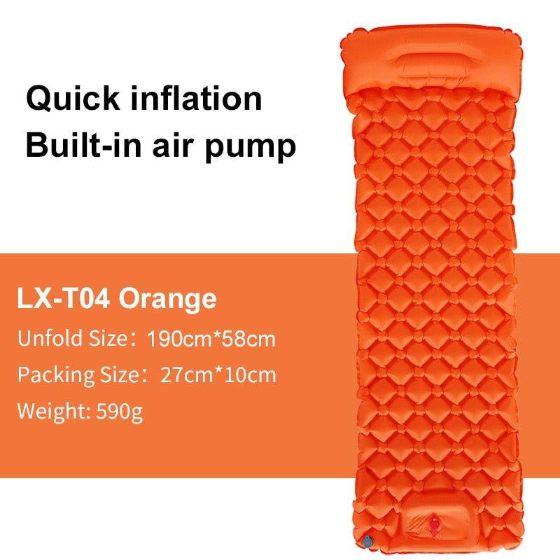 Outdoor Sleeping Pad Inflatable Mattress with Pillows - WELLQHOME