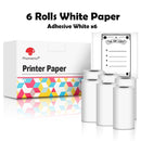 Phomemo T02 3 Rolls Self-adhesive Transparent Sticker Thermal Paper - WELLQHOME
