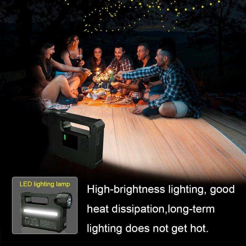 Portable Flashlight Car Jump Starter with air compressor - WELLQHOME