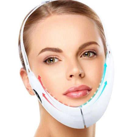 Slimming Face Vibration Massager Double Chin V Line Lift Belt Cellulite Jaw Device - WELLQHOME