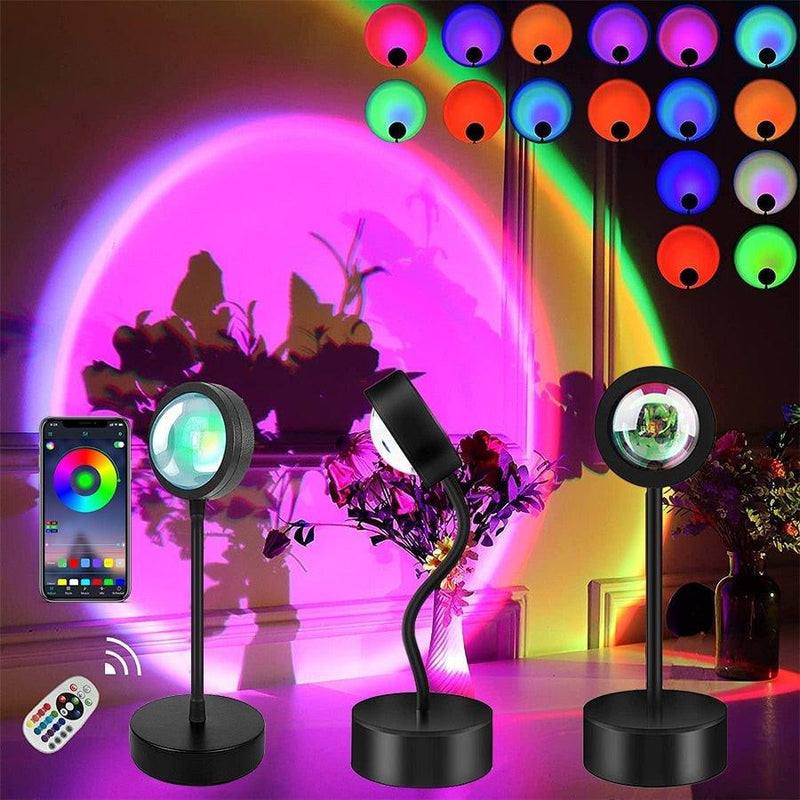 Smart Bluetooth Sunset Projection Lamp - WELLQHOME