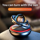 Solar Car Air Freshener Rotating Aromatherapy Diffusing - WELLQHOME