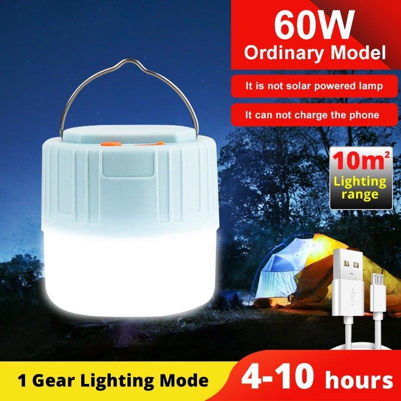 Solar LED Night Camping Light - WELLQHOME