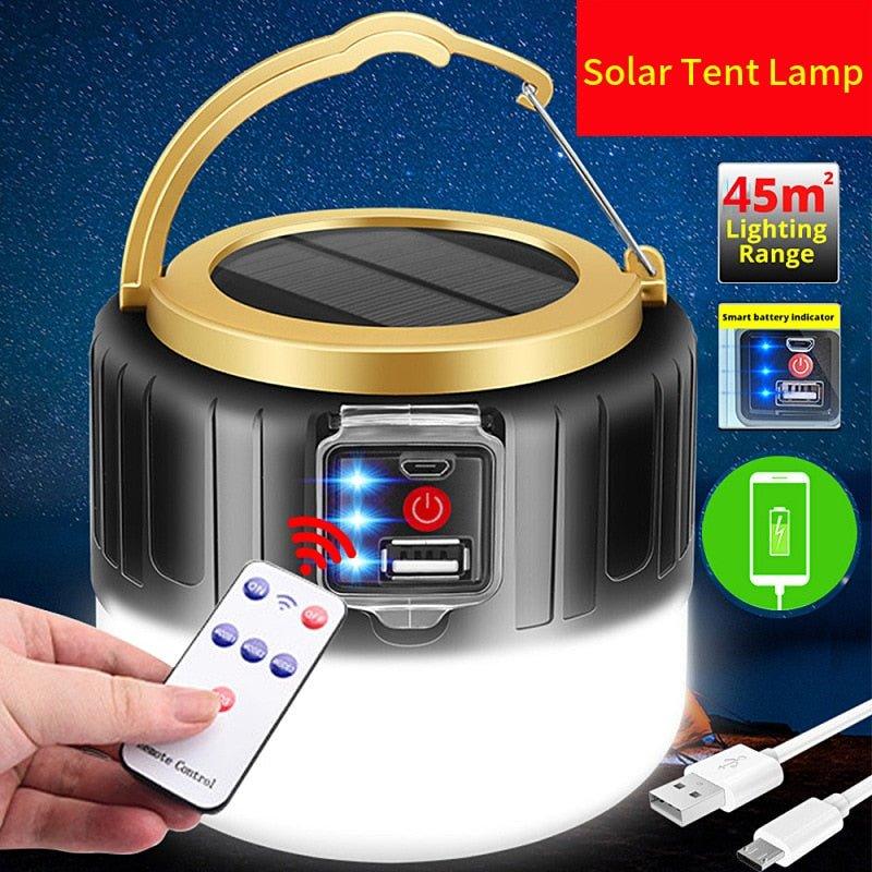 Solar LED Night Camping Light - WELLQHOME