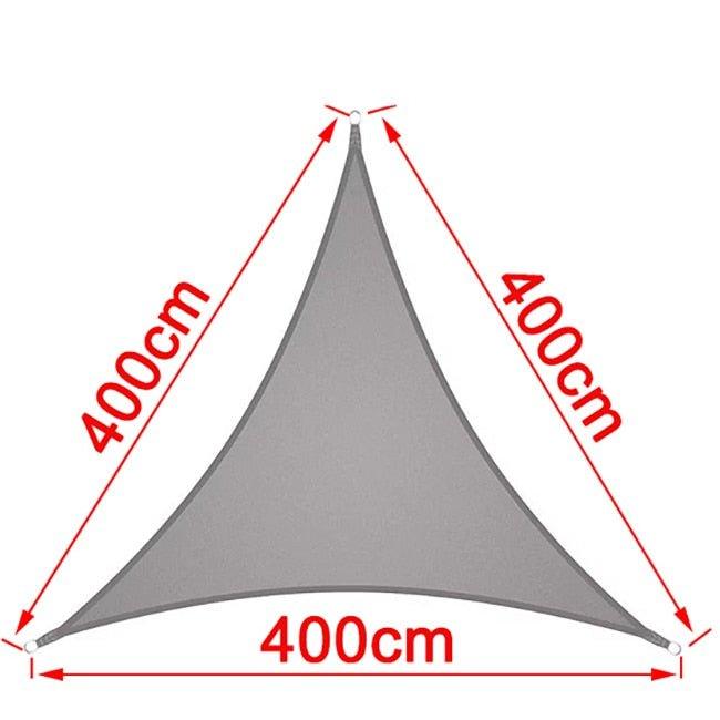 Waterproof Polyester Shade Sail for Outdoor Garden, Beach, Terrace, Pool Awning - WELLQHOME